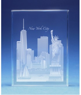 New York City Liberty Skyline Paperweight