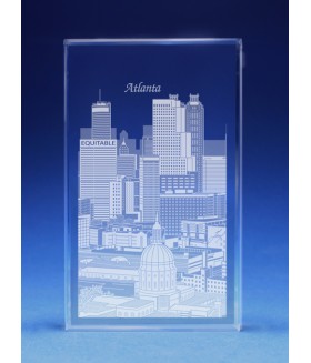 Atlanta, Georgia Skyline Paperweight
