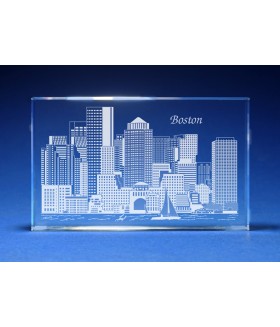 Boston, Massachusetts Skyline Paperweight