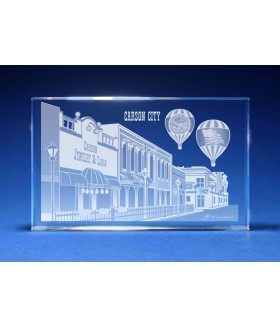 Carson City, Nevada Skyline Paperweight