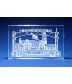 Cheyenne, Wyoming Skyline Paperweight