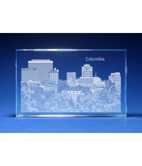 Columbia, South Carolina Skyline Paperweight