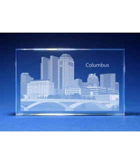 Columbus, Ohio Skyline Paperweight