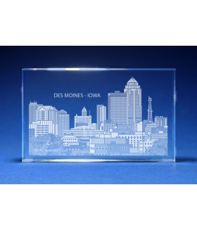Des Moines, Iowa Skyline Paperweight