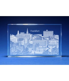 Frankfort, Kentucky Skyline Paperweight