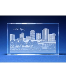 Little Rock, Arkansas Skyline Paperweight