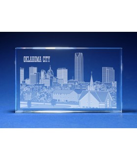 Oklahoma City, Oklahoma Skyline Paperweight