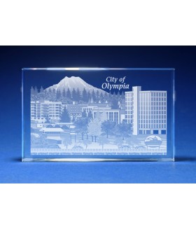 Olympia, Washington Skyline Paperweight
