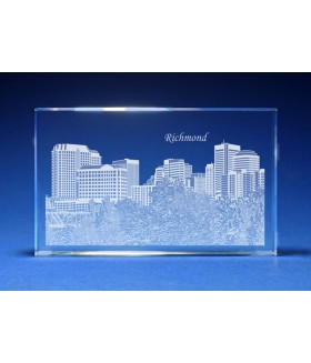 Richmond, Virginia Skyline Paperweight