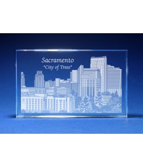 Sacramento, California Skyline Paperweight