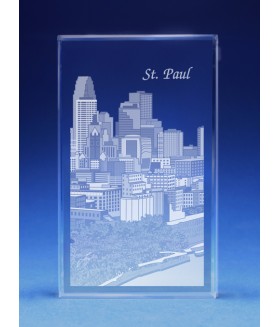 Saint Paul, Minnesota Skyline Paperweight