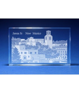 Santa Fe, New Mexico Skyline Paperweight