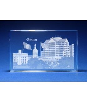 Trenton, New Jersey Skyline Paperweight