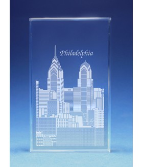 Philadelphia Skyline Paperweight