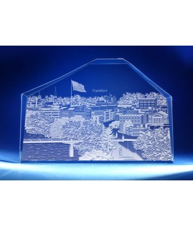 Frankfort, Kentucky Skyline on Royal Crescent -  Hand-Engraved