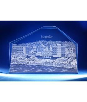 Montpelier, Vermont Skyline on Royal Crescent -  Hand-Engraved