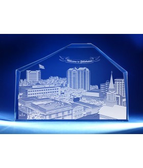 Tallahassee, Florida Skyline on Royal Crescent -  Hand-Engraved