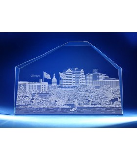 Trenton, New Jersey Skyline on Royal Crescent -  Hand-Engraved