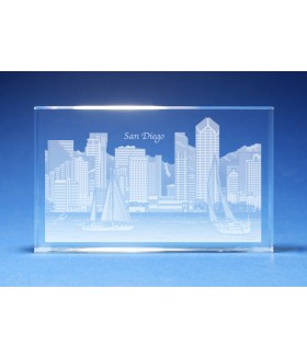 San Diego Skyline Paperweight