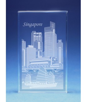 Singapore Skyline Paperweight