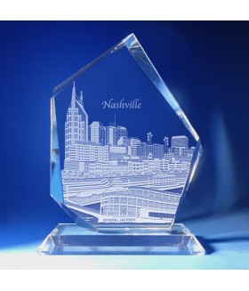 Nashville, Tennessee Skyline Hand-Engraved on Lrg Summit