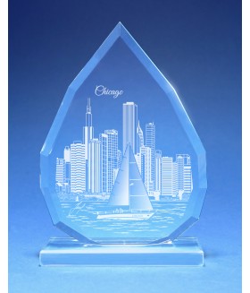 Chicago Teardrop, Sub-Surface Laser, Limited Edition