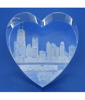 Chicago Big Heart Skyline