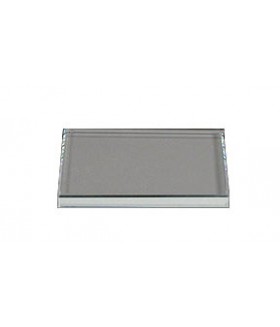 Rectangle Paperweight, 3/8" Clear, 3"W x 4"L, Flat Edge Polish