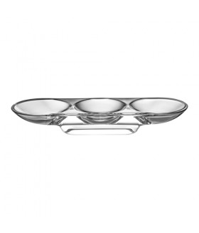 Silhouette 3 Section Compartment Tray - Rounded