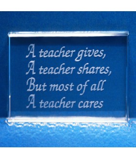 Rectangle Paperweight for Teacher Rectangle Paperweight for Teacher