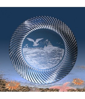 Fisherman Crystal Charger Plate 12.5"