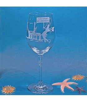 Gulf Shrimp Wine Glass 18 oz
