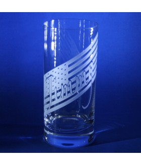 USA Flag Highball Glass