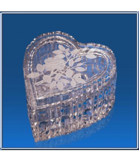 Engraved Heart Shaped Jewelry Box
