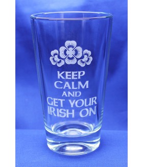 Pub Glass Get Your Irish On
