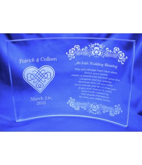 Irish Wedding Blessing Personalized Crescent