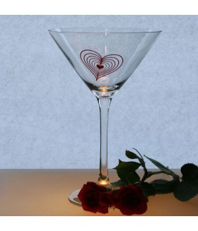 Bull's Eye Martini Glasses