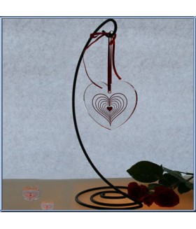 Bull's Eye Heart Suncatcher