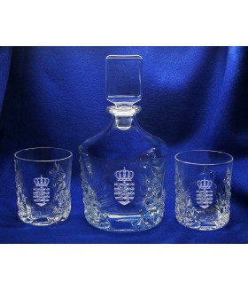 Family Crest Decanter 3pc Set