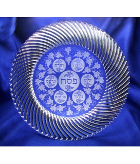 Seder Crystal Plate