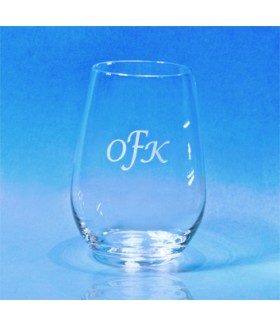 Monogrammed Stemless Tall Glass - Set of 4