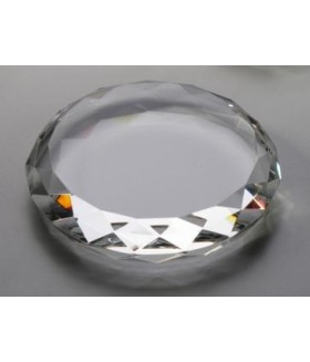 Round Gem Cut Paperweight